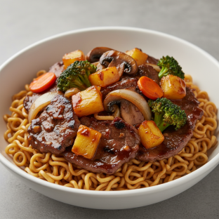 Mongolian Beef Belly Pineapple Bowl