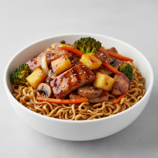 Mongolian Pork Pineapple Bowl