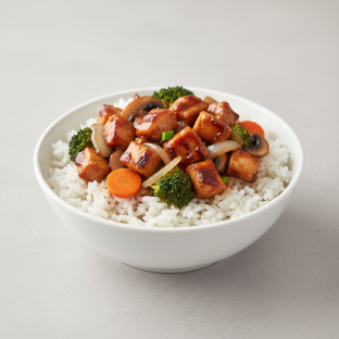 Mongolian Chicken Teriyaki Rice Bowl