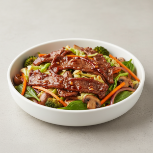 Mongolian Beef Teriyaki Light Carb Bowl
