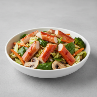 Mongolian Crab Teriyaki Light Carb Bowl