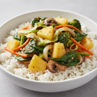 Garlic Pineapple Veggie Bowl (Allergen-Free)