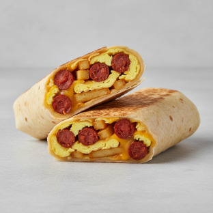 Algerian Merguez Breakfast Wrap Algerian Merguez Breakfast Wrap