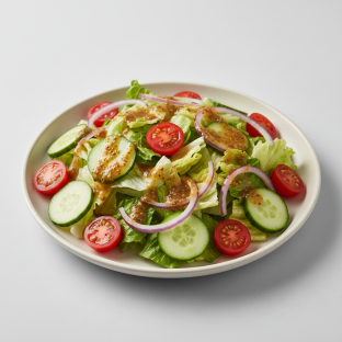 Green Side Salad with Mediterranean Dressing Green Side Salad with Mediterranean Dressing