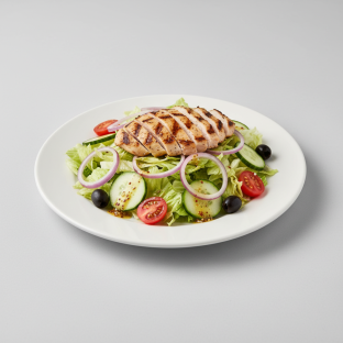 Gluten-Free Grilled Chicken Entree Salad (No Pita) Gluten-Free Grilled Chicken Entree Salad (No Pita)