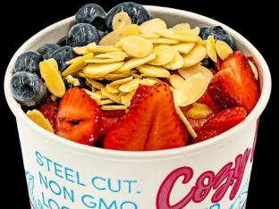 Blueberry, Strawberry, and Sliced Almonds Oatmeal Bowl