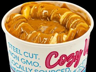 Banana, Peanut Butter, and Chocolate Protein Oatmeal Bowl