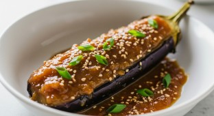 Miso Glazed Eggplant