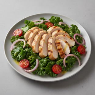 Lemon Herb Chicken Kale Salad