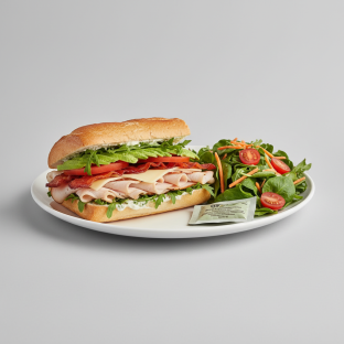 The T.A.B. Sandwich and Garden Salad