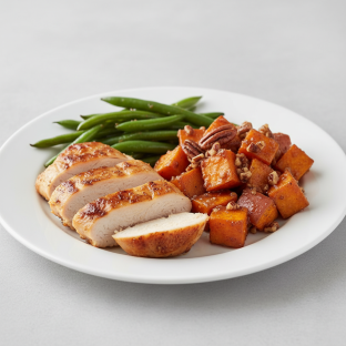 [FLEXPORT] Baked Chicken with Roasted Sweet Potatoes and Green Beans