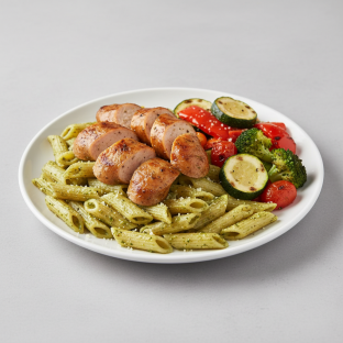 [FLEXPORT] Chicken Sausage with Pesto Pasta and Roasted Veggies
