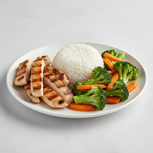 [FLEXPORT] Grilled Chicken, White Rice, Broccoli & Carrots
