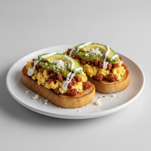 Tacos La Merced Eggs on Toast Tacos La Merced Eggs on Toast