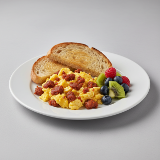 El Continental with Scrambled Eggs and Chorizo El Continental with Scrambled Eggs and Chorizo