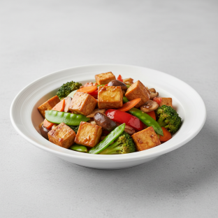 Stir-Fried Tofu with Mixed Vegetables