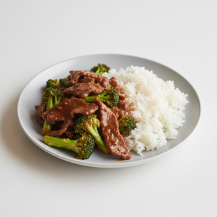 Gluten-Free Beef Broccoli with White Rice