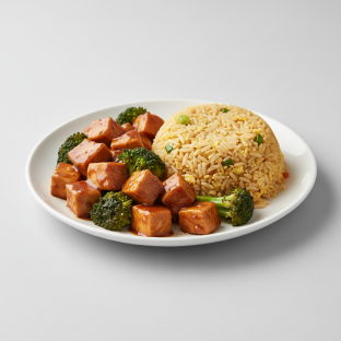 Chicken Broccoli with Fried Rice