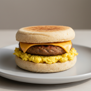Gluten-Free Morning Star "Sausage" Breakfast Sandwich