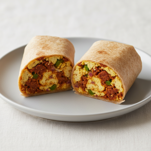 Vegan Soyrizo Breakfast Burrito (NO Cheese)