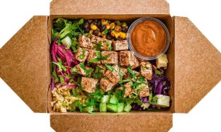 Tofu Mixto Bowl with Palmita Mole