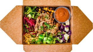 Chicken Mixto Bowl with Silky Salsa Roja