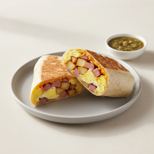 Ham Breakfast Burrito
