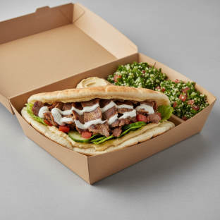 Lamb Shawarma Sandwich Meal