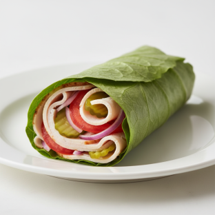 Oven Roasted Turkey Lettuce Wrap