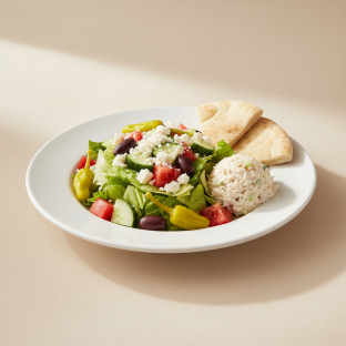 Greca Salad with Chicken Salad