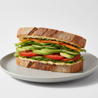 Hummus y Palta Sandwich