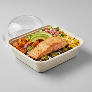 La Chamba Bowl with Salmon