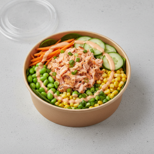 Salmon Salad Bowl with YumYum Sauce