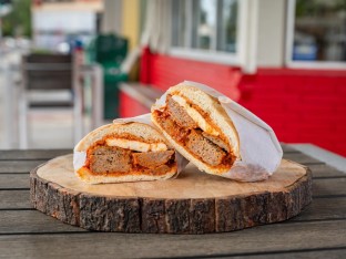 Meatball Sub Sandwich with Chips