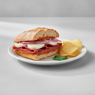 The Hot Capo Sandwich with Chips