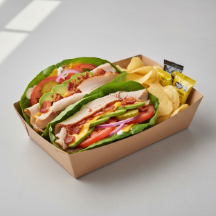 Morton's Club Lettuce Wrap Boxed Meal