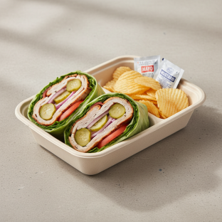 Oven Roasted Turkey Lettuce Wrap Boxed Meal