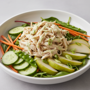 Nut-Free Chicken Salad with Ginger Lime Sauce (No Cashews)
