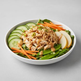 Nut-Free Chicken Salad with "Peanut" Sauce (No Cashews)