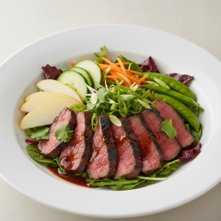 Nut-Free Wagyu Beef Salad with Tamarind Sauce (No Cashews)