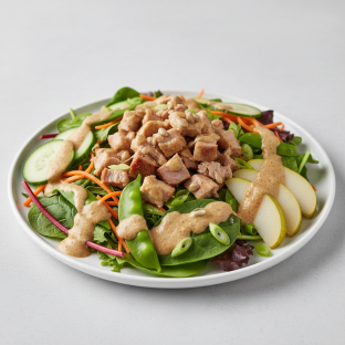 Nut-Free Pork Shoulder Salad with "Peanut" Sauce (No Cashews) Nut-Free Pork Shoulder Salad with "Peanut" Sauce (No Cashews)