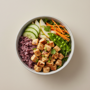 Nut-Free Chicken 50-50 Bowl with Ginger Lime Sauce (No Cashews) Nut-Free Chicken 50-50 Bowl with Ginger Lime Sauce (No Cashews)