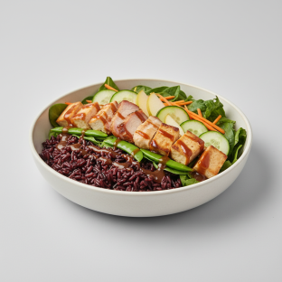 Nut-Free Protein Combo 50-50 Bowl with Tamarind Sauce (No Cashews) Nut-Free Protein Combo 50-50 Bowl with Tamarind Sauce (No Cashews)