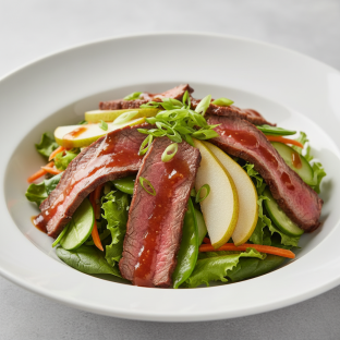 Nut-Free Wagyu Beef Salad with Tamarind Sauce (No Cashews)