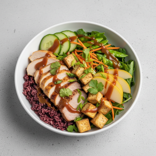 Nut-Free Protein Combo 50-50 Bowl with Tamarind Sauce (No Cashews)
