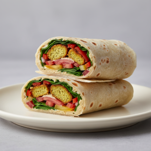 Mediterranean Wrap on Gluten Free Wrap