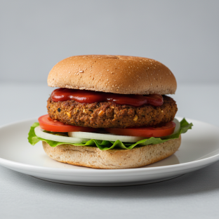 Veggie Slider with Ketchup