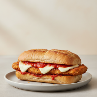 Gluten Free Chicken Parm Hero Sandwich