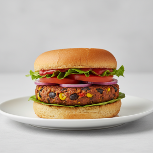 Gluten Free Veggie Slider with Ketchup