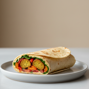 Mediterranean Wrap on Gluten Free Wrap